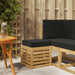 Bancă de exterior Alb 43 x 43 x 45 cm Lemn Solid de Acacia - WALTI WALTI