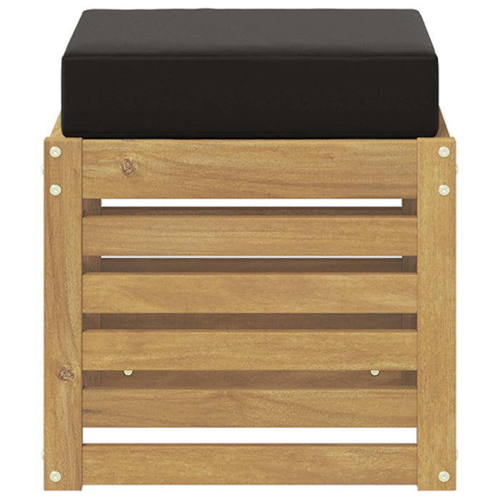 Bancă de exterior Alb 43 x 43 x 45 cm Lemn Solid de Acacia - WALTI WALTI