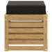 Bancă de exterior Alb 43 x 43 x 45 cm Lemn Solid de Acacia - WALTI WALTI