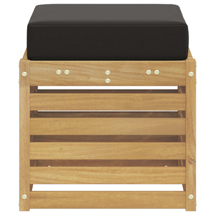 Bancă de exterior Alb 43 x 43 x 45 cm Lemn Solid de Acacia - WALTI WALTI
