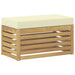 Bancă de exterior Alb 80 x 43 x 45 cm Lemn Solid de Acacia - WALTI WALTI