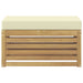 Bancă de exterior Alb 80 x 43 x 45 cm Lemn Solid de Acacia - WALTI WALTI