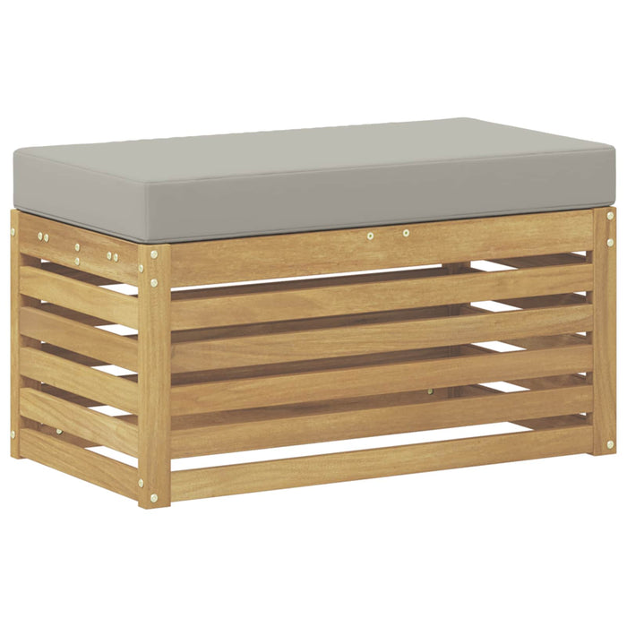 Bancă de exterior Alb 80 x 43 x 45 cm Lemn Solid de Acacia - WALTI WALTI