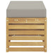 Bancă de exterior Alb 80 x 43 x 45 cm Lemn Solid de Acacia - WALTI WALTI