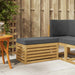 Bancă de exterior Alb 80 x 43 x 45 cm Lemn Solid de Acacia - WALTI WALTI