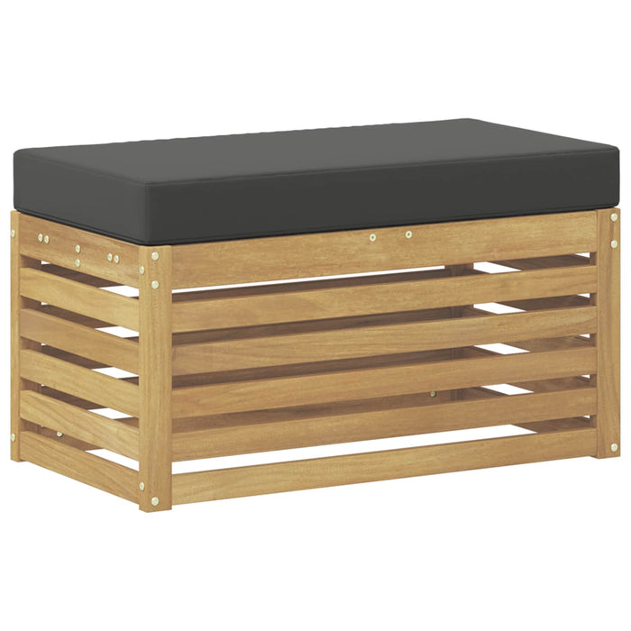 Bancă de exterior Alb 80 x 43 x 45 cm Lemn Solid de Acacia - WALTI WALTI
