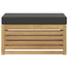 Bancă de exterior Alb 80 x 43 x 45 cm Lemn Solid de Acacia - WALTI WALTI