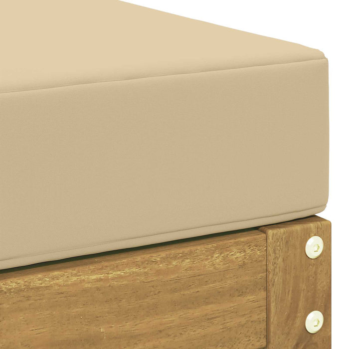 Bancă de exterior Alb 80 x 43 x 45 cm Lemn Solid de Acacia - WALTI WALTI