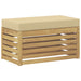 Bancă de exterior Alb 80 x 43 x 45 cm Lemn Solid de Acacia - WALTI WALTI