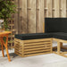 Bancă de exterior Alb 80 x 43 x 45 cm Lemn Solid de Acacia - WALTI WALTI