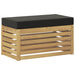 Bancă de exterior Alb 80 x 43 x 45 cm Lemn Solid de Acacia - WALTI WALTI