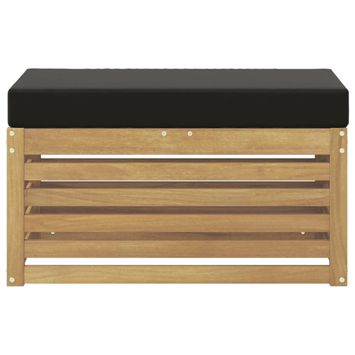 Bancă de exterior Alb 80 x 43 x 45 cm Lemn Solid de Acacia - WALTI WALTI