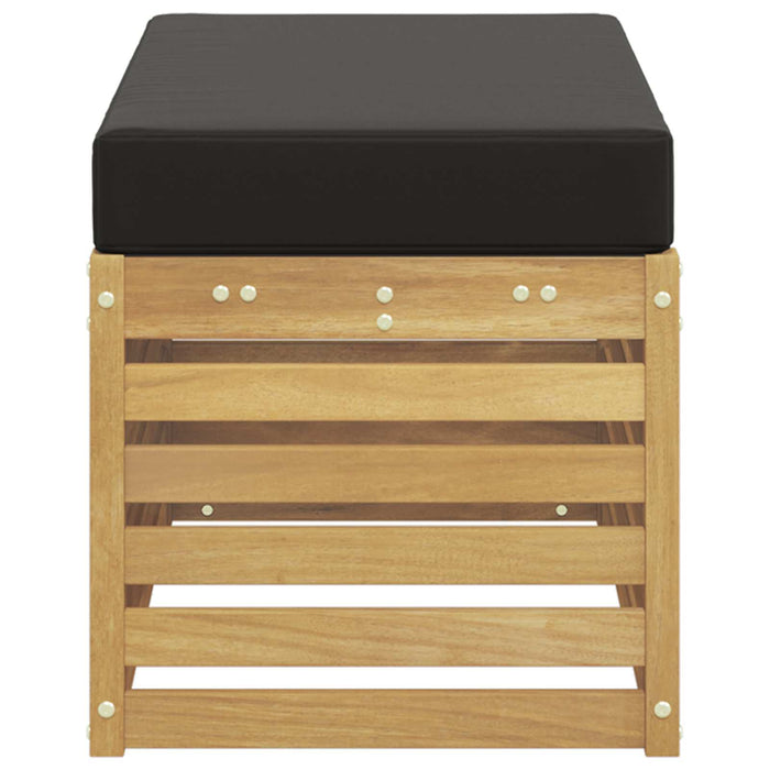 Bancă de exterior Alb 80 x 43 x 45 cm Lemn Solid de Acacia - WALTI WALTI