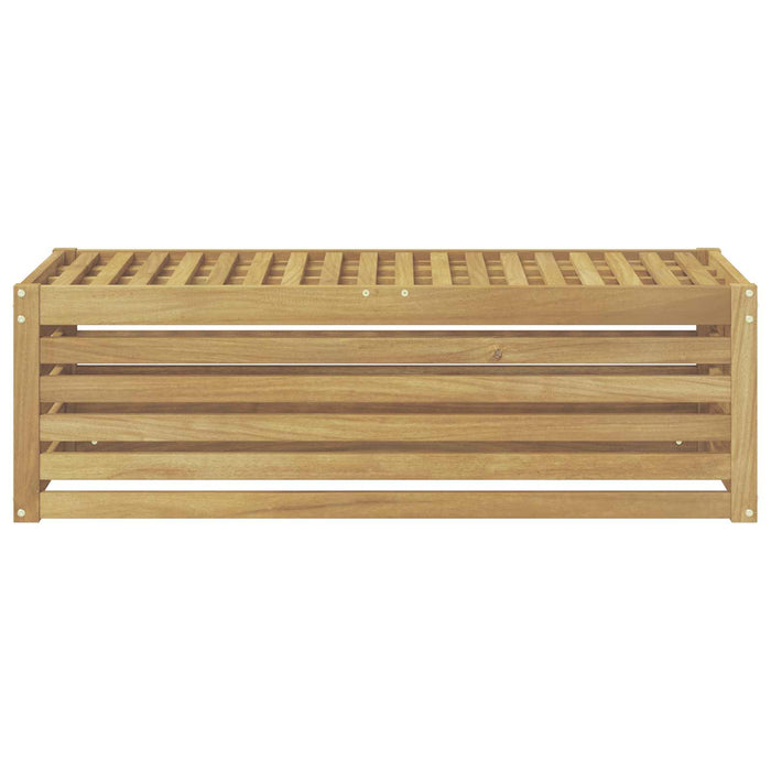 Bancă de exterior Alb 115 x 43 x 37 cm Lemn Solid de Acacia - WALTI WALTI