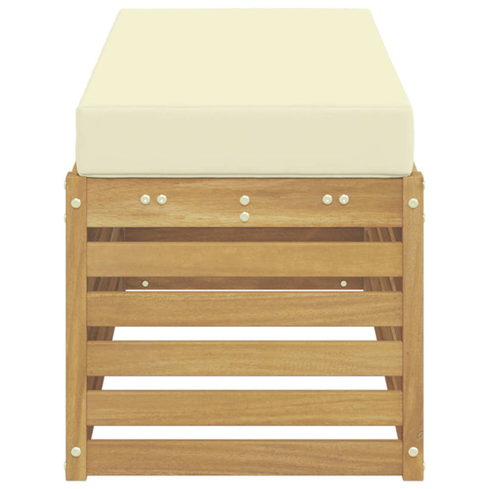 Set de canapele de exterior Alb și crem 115 x 43 x 45 cm - WALTI WALTI