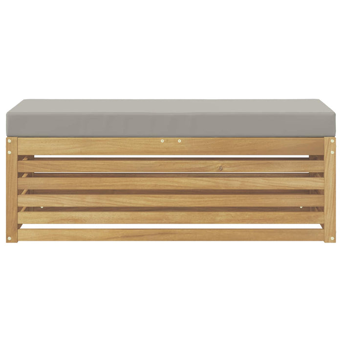 Bancă de exterior Alb 115 x 43 x 45 cm Lemn Solid de Acacia - WALTI WALTI