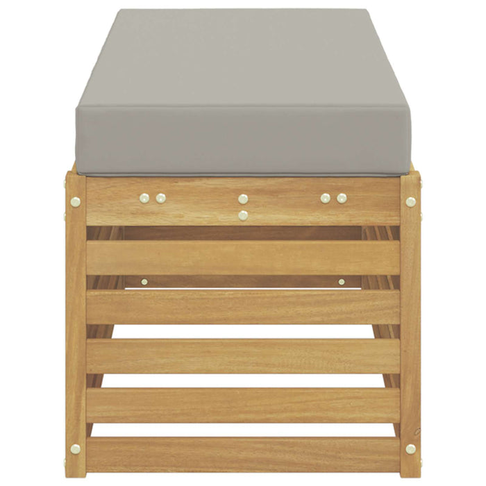 Bancă de exterior Alb 115 x 43 x 45 cm Lemn Solid de Acacia - WALTI WALTI