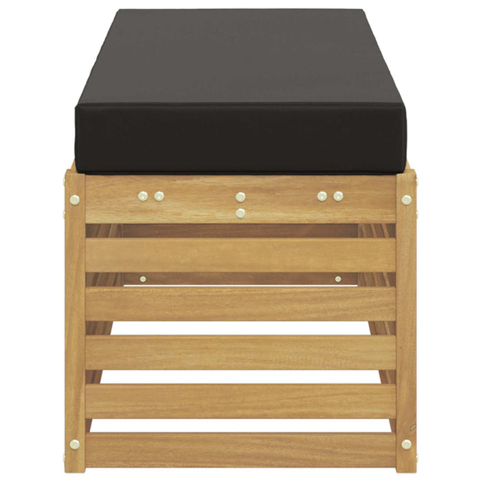 Bancă de exterior Alb 115 x 43 x 45 cm Lemn Solid de Acacia - WALTI WALTI