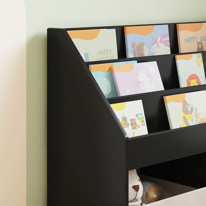 Raft pentru copii Negru 72,5 x 29,5 x 69 cm Lemn compozit - WALTI WALTI