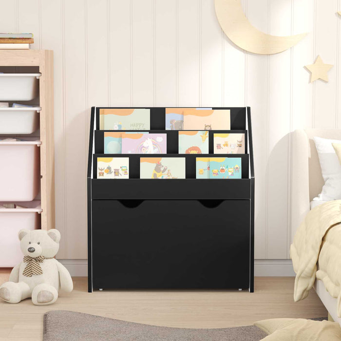 Raft pentru copii Negru 60 x 29,5 x 69 cm Lemn prelucrat - WALTI WALTI