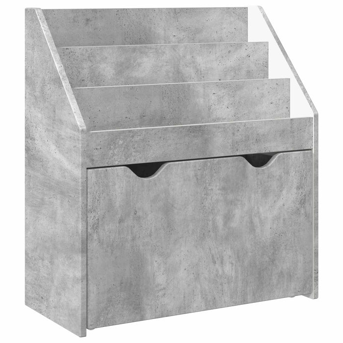 Raft pentru copii Gri din beton 60 x 29,5 x 69 cm Lemn compozit - WALTI WALTI