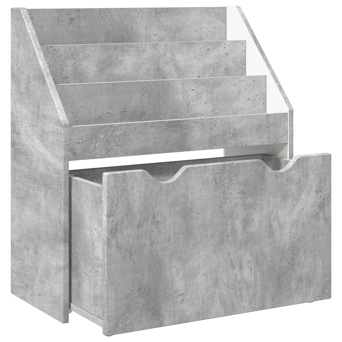 Raft pentru copii Gri din beton 60 x 29,5 x 69 cm Lemn compozit - WALTI WALTI