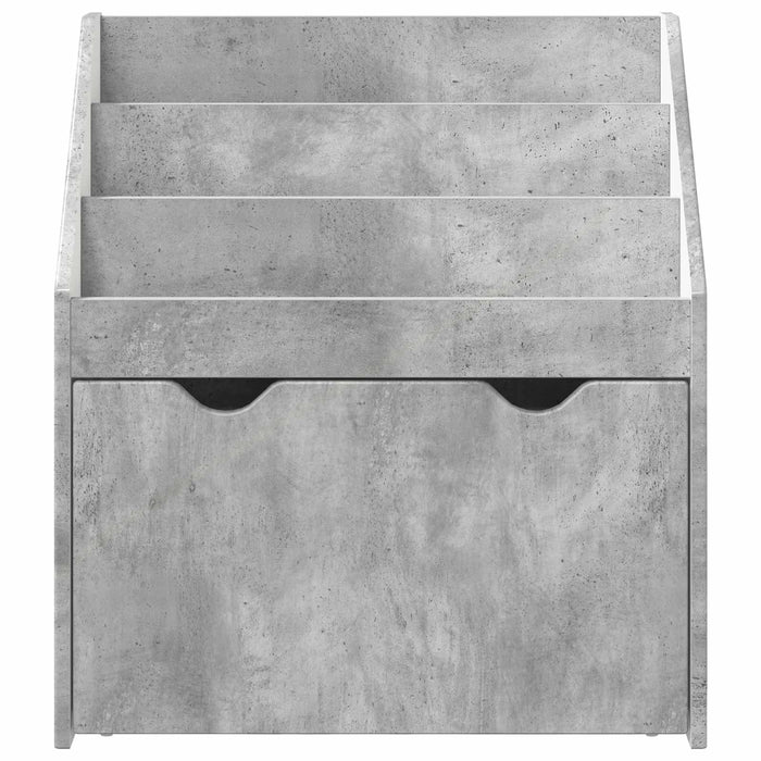 Raft pentru copii Gri din beton 60 x 29,5 x 69 cm Lemn compozit - WALTI WALTI