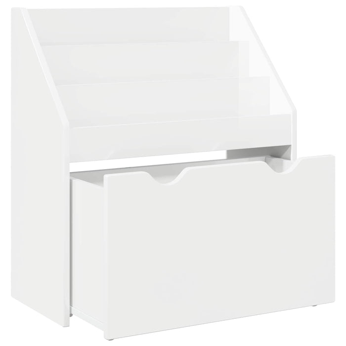 Raft pentru copii Alb lucios 60 x 29,5 x 69 cm Lemn compozit - WALTI WALTI