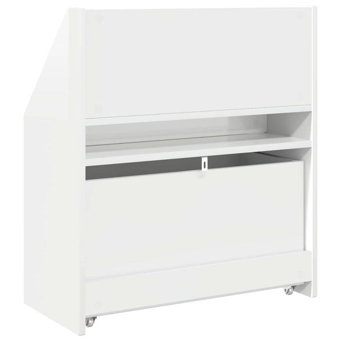 Raft pentru copii Alb lucios 60 x 29,5 x 69 cm Lemn compozit - WALTI WALTI