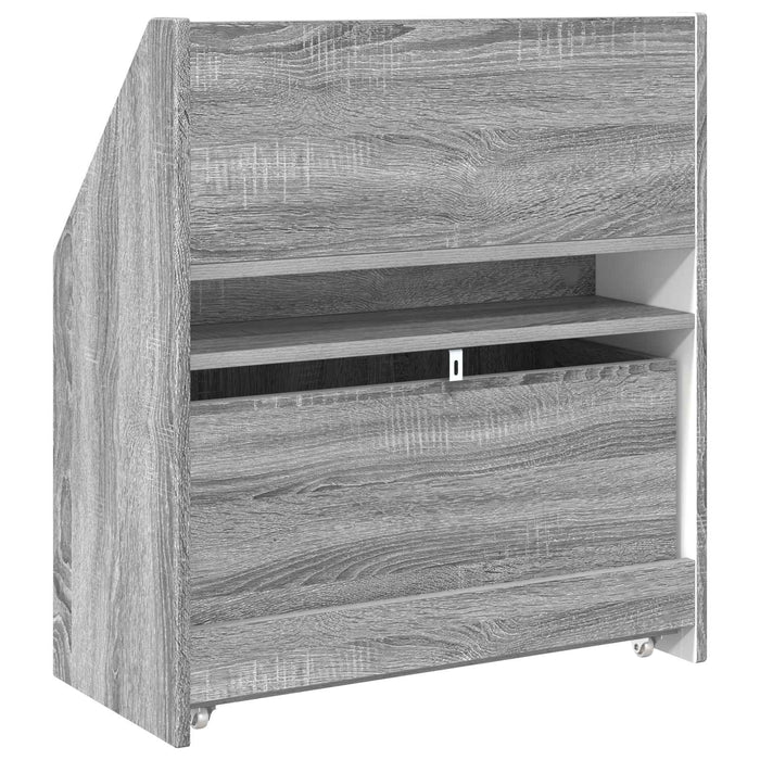 Raft pentru copii Gri Sonoma 60 x 29,5 x 69 cm Lemn compozit - WALTI WALTI