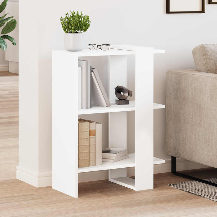 Raft pentru cărți Alb 52 x 25 x 71,5 cm Lemn compozit - WALTI WALTI