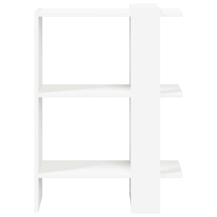 Raft pentru cărți Alb 52 x 25 x 71,5 cm Lemn compozit - WALTI WALTI