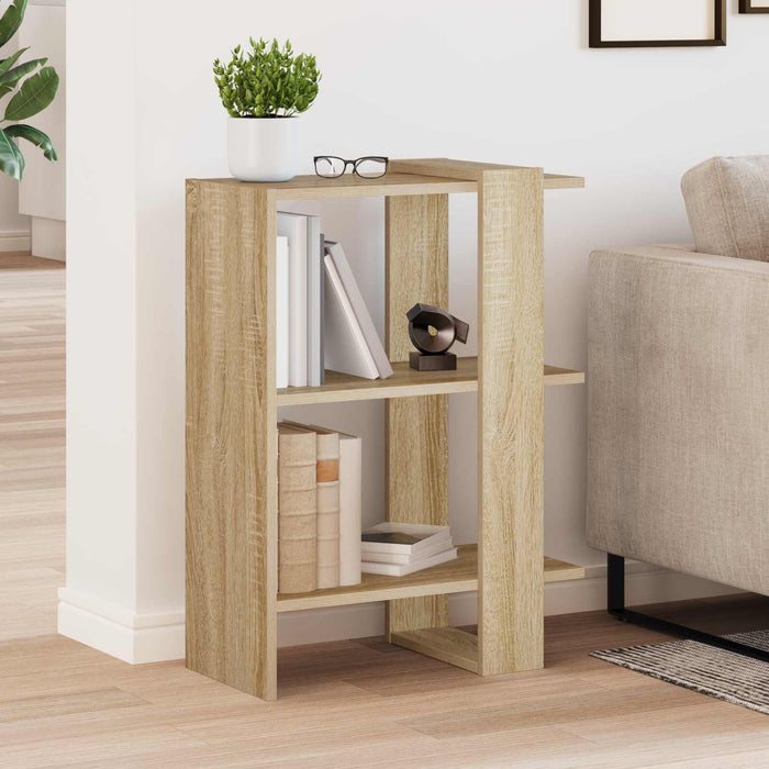 Raft pentru cărți Stejar Sonoma 52 x 25 x 71,5 cm Lemn compozit - WALTI WALTI