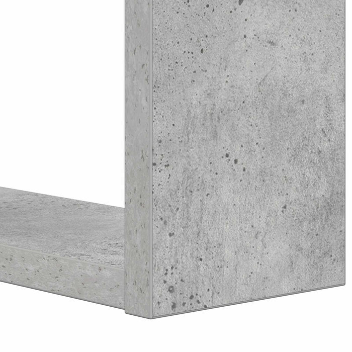 Raft pentru cărți Gri din beton 52 x 25 x 71,5 cm Lemn compozit - WALTI WALTI