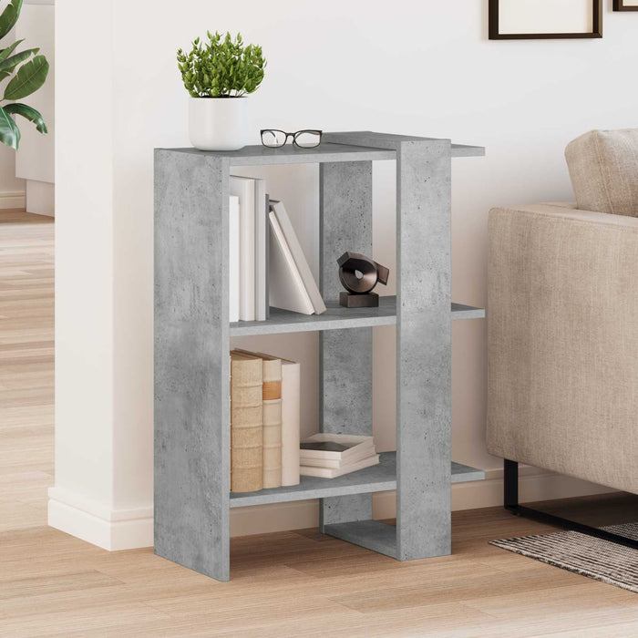 Raft pentru cărți Gri din beton 52 x 25 x 71,5 cm Lemn compozit - WALTI WALTI