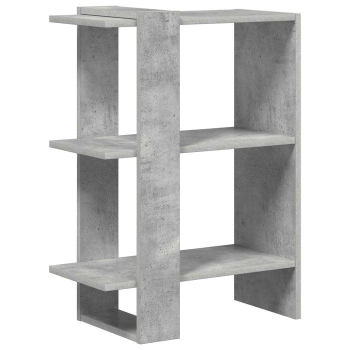 Raft pentru cărți Gri din beton 52 x 25 x 71,5 cm Lemn compozit - WALTI WALTI