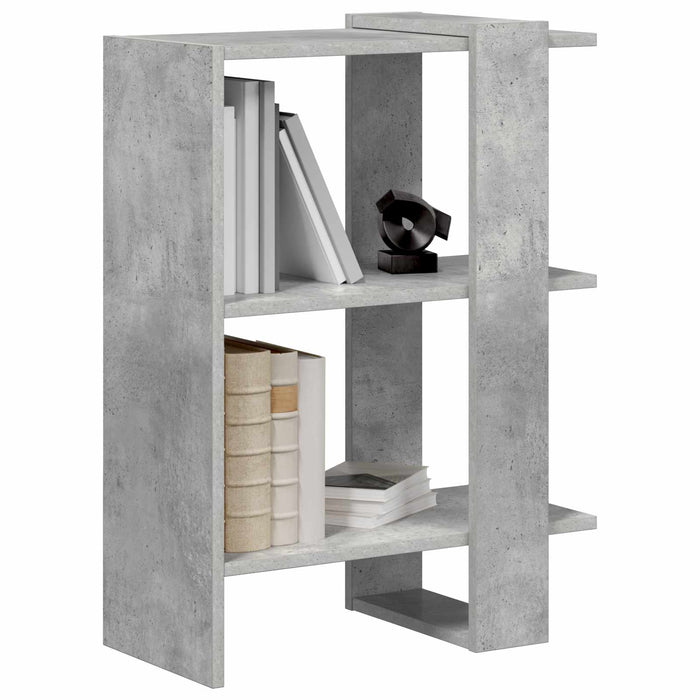 Raft pentru cărți Gri din beton 52 x 25 x 71,5 cm Lemn compozit - WALTI WALTI
