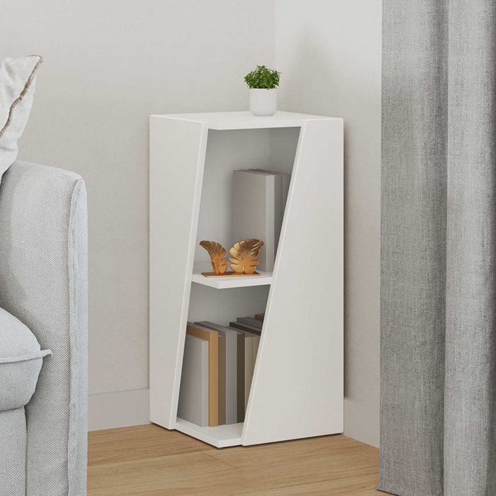 Raft lateral Alb 33 x 32 x 70,5 cm Lemn compozit - WALTI WALTI