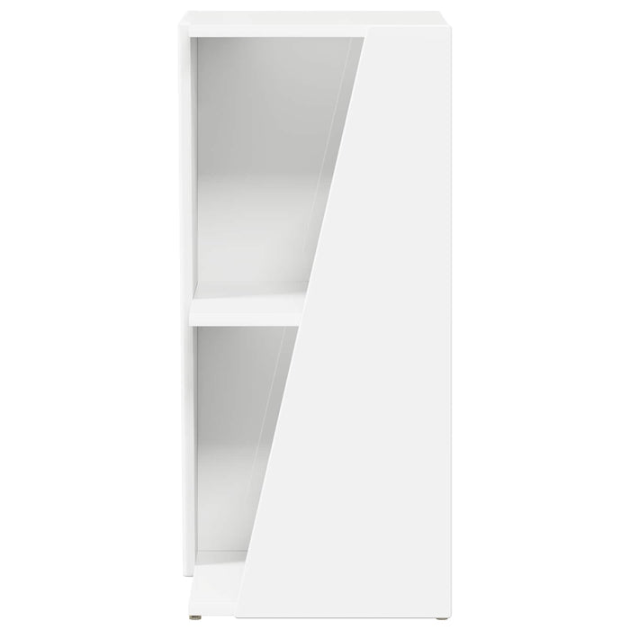 Raft lateral Alb 33 x 32 x 70,5 cm Lemn compozit - WALTI WALTI