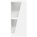 Raft lateral Alb 33 x 32 x 70,5 cm Lemn compozit - WALTI WALTI