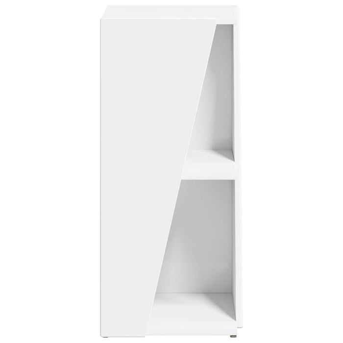 Raft lateral Alb 33 x 32 x 70,5 cm Lemn compozit - WALTI WALTI