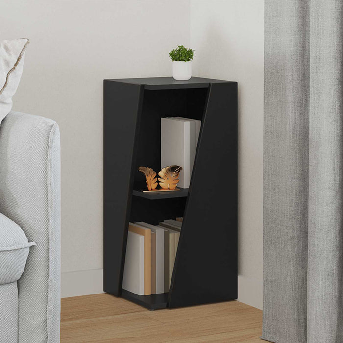 Raft lateral Negru 33 x 32 x 70,5 cm Lemn compozit - WALTI WALTI