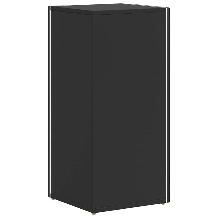Raft lateral Negru 33 x 32 x 70,5 cm Lemn compozit - WALTI WALTI