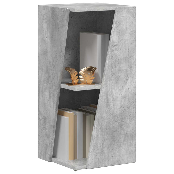 Raft lateral Gri din beton 33 x 32 x 70,5 cm Lemn compozit - WALTI WALTI