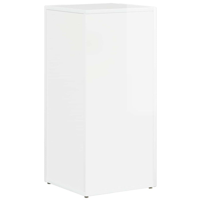 Raft lateral Alb lucios 33 x 32 x 70,5 cm Lemn compozit - WALTI WALTI
