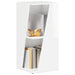 Raft lateral Alb lucios 33 x 32 x 70,5 cm Lemn compozit - WALTI WALTI