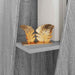 Raft lateral Gri Sonoma 33 x 32 x 70,5 cm Lemn compozit - WALTI WALTI