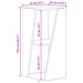 Raft lateral Gri Sonoma 33 x 32 x 70,5 cm Lemn compozit - WALTI WALTI