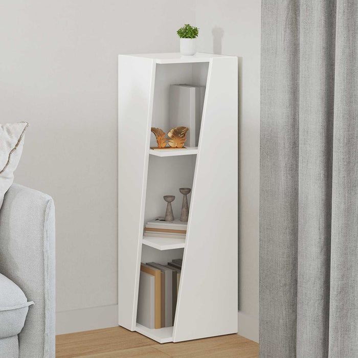 Raft lateral Alb 33 x 32 x 100,5 cm Lemn compozit - WALTI WALTI