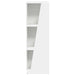 Raft lateral Alb 33 x 32 x 100,5 cm Lemn compozit - WALTI WALTI
